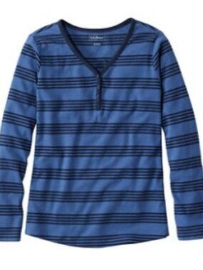 Interlock V‑Neck Henley, Long Sleeve, Women’s Petite